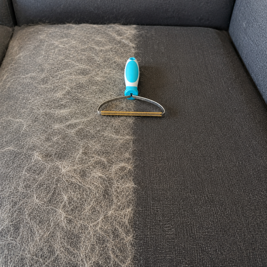 Râteau Anti-Poils Tapis & Moquette – Manche Télescopique Rotatif 180° PawsClean
