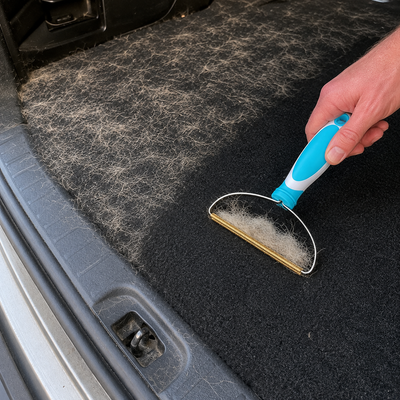 Râteau Anti-Poils Tapis & Moquette – Manche Télescopique Rotatif 180° PawsClean