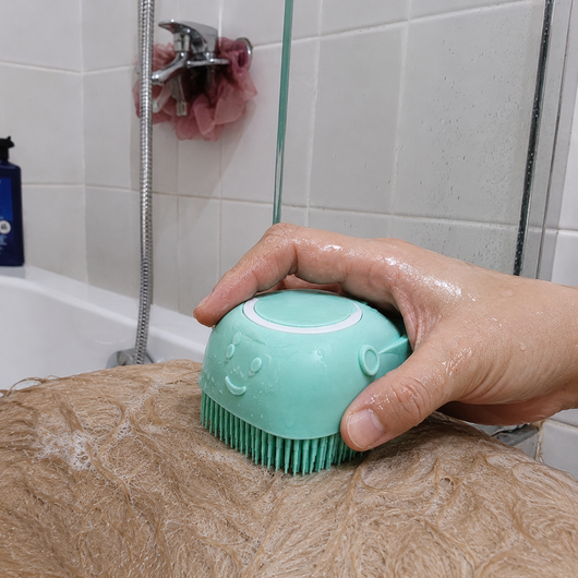 Brosse de Bain Anti-Poils Silicone Paws Clean